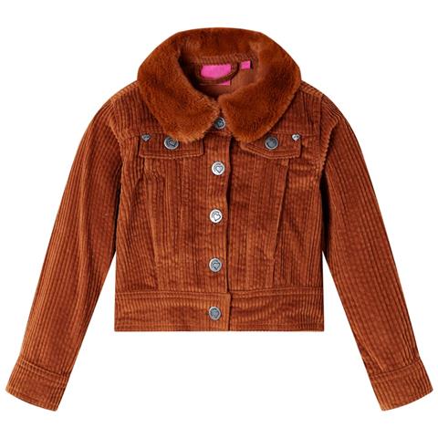Giacca Per Bambini In Velluto A Coste Cognac 104 - Foto 1