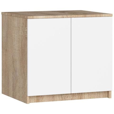 Sopralzo per armadio S60, 60x51x55 cm, Colore Sonoma Quercia e Bianco - Foto 1