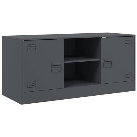 Mobile Porta TV Antracite 99x39x44 cm in Acciaio - Foto 1