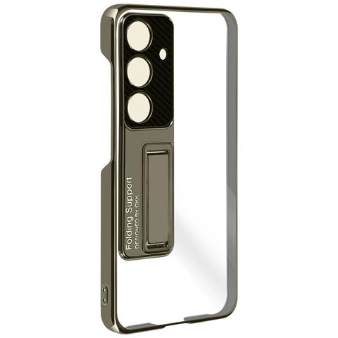 Cover Per Samsung S24 Retro Rigido Bordo Flessibile Con Supporto - Foto 4