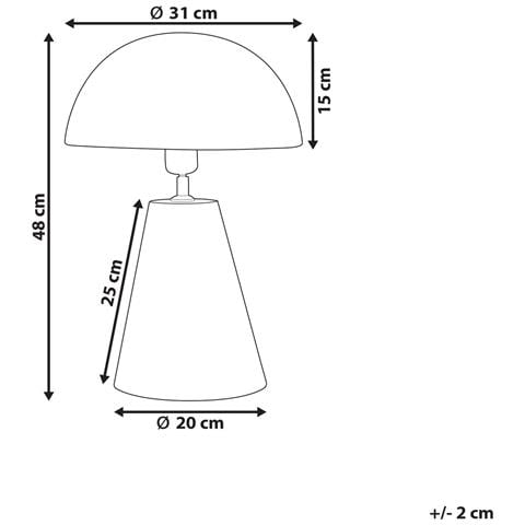 Lampada Da Tavolo Palmiet Metallo Nero - Foto 7