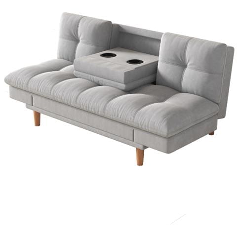 Kalmar Divano Letto A 3 Posti In Tessuto Grigio Chiaro - Foto 8