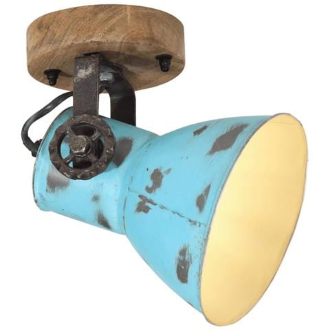 Lampada A Parete 25 W Blu Anticato 11,5x11,5x25 Cm E27 - Foto 1