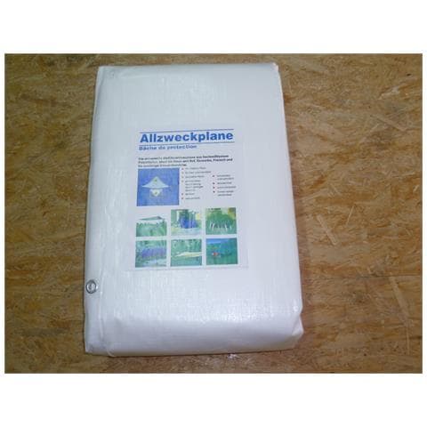 Telone In Tessuto 260g 8m X 10m Telone Di Copertura Telone Per Barca Telone Per Tutti Gli Usi Telone - Foto 2