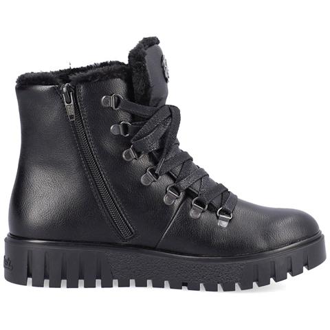 Black Casual Closed Booties Stivaletti Sintetico E Tessile Scarpe Donna Nero Eu 38, Y3432-00 - Foto 3