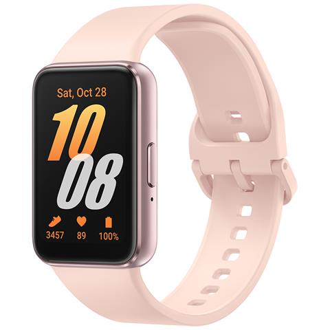 Galaxy Fit3 Ip68 5atm Orologio Connesso Con Cinturino In Silicone, Rosa - Foto 4