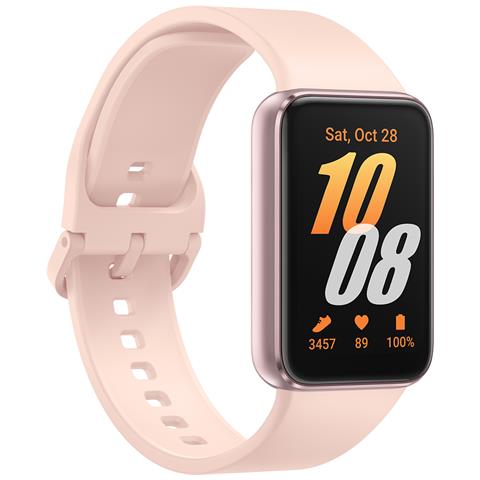 Galaxy Fit3 Ip68 5atm Orologio Connesso Con Cinturino In Silicone, Rosa - Foto 1