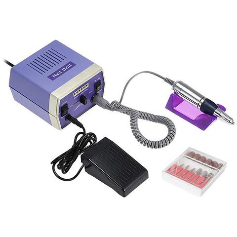 Lucidatrice Per Unghie Da 15w Con Pedale Di Controllo, Fino A 28.000rpm. Velocità Regolabile. Include 6 Teste Di Lucidatura E 6 Lime. - Foto 1