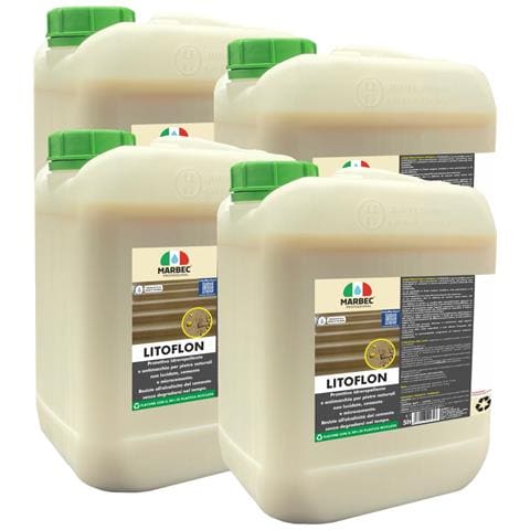 Litoflon 5ltx4pz - Protettivo Antimacchia Per Cemento, Pietre Arenarie - Foto 1