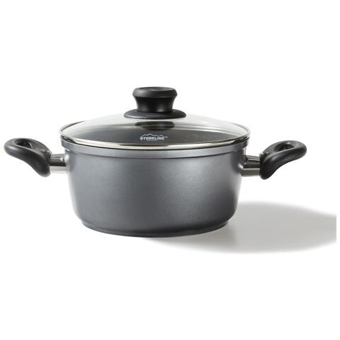 Pentola In Ghisa, Diametro 24 Cm, Coperchio In Vetro, Rivestimento Antiaderente - Foto 1