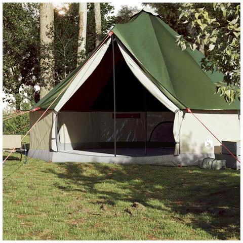 Tenda Familiare Tipi per 10 Persone Verde Impermeabile - Foto 2