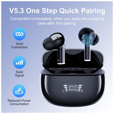Cuffie Bluetooth Nere con Lunga Durata della Batteria - Foto 2