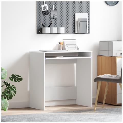 Scrivania per computer Bianco Legno ingegnerizzato Compatta - Foto 2