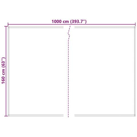 Tessuto di ricambio per tenda Rosso 10x1.6 m - Foto 5