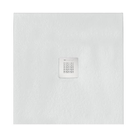 Piatto Doccia Quadrato 120x120 Cm Effetto Pietra Marmoresina Stone Bianco Francia - Foto 1
