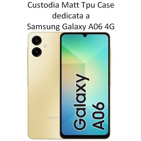 Custodia Tpu Silicone Cover Case Per Samsung Galaxy A06 4g Black - Foto 2