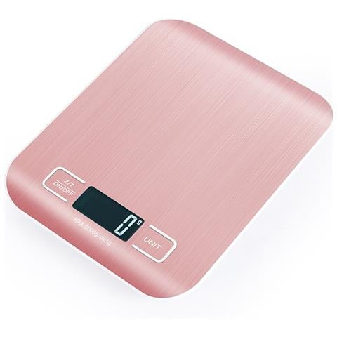 Bilancia Da Cucina Digitale Ricaricabile Con Batterie Incluse - Oro Rosa 10 Kg / 1 G - Foto 1