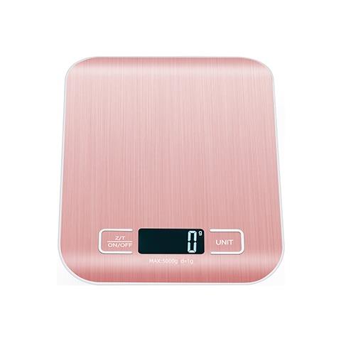 Bilancia Da Cucina Digitale Ricaricabile Con Batterie Incluse - Oro Rosa 10 Kg / 1 G - Foto 2