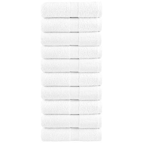 Asciugamani Premium SOLUND 10 pz Bianco 30x30 cm 600 g/m² - Foto 1