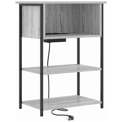Armadio da Notte Grigio sonoma 55 x 31 x 76 cm - Foto 1