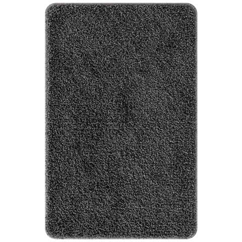 Tappeto da bagno Grigio scuro 50 x 80 cm Polipropilene - Foto 1