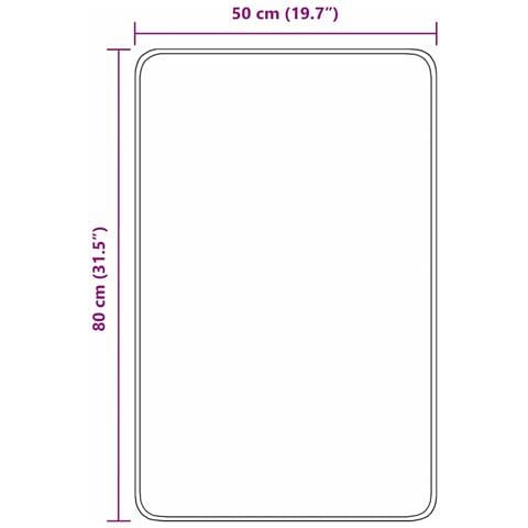 Tappeto da bagno Grigio scuro 50 x 80 cm Polipropilene - Foto 8