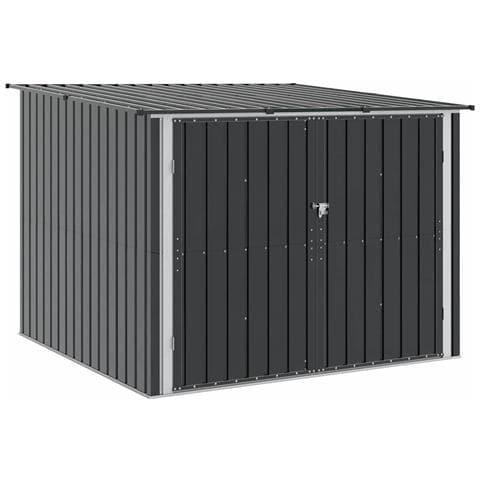 Capanno per Biciclette 3 pcs Antracite 215 x 206 x 157 cm - Foto 1
