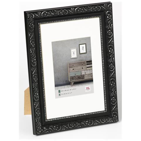 Barock Struttura In Legno 40x50, Nero /argento - Foto 1