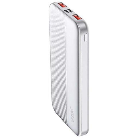 Power Bank 10000mAh, Ricarica Rapida PD 22.5W, USB-A, USB Type-C, Micro USB, Bianco, colore Bianco - Foto 1
