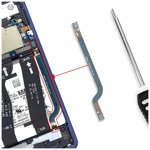 Nappe Frc Original Per Galaxy S25 Ultra Collegamento Scheda Madre E Connettore Di Ricarica, Blu - Foto 4