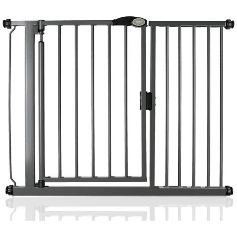 Safetots Cancelletto Per Scale A Pressione Con Chiusura Automatica, 111cm - 118cm, Grigio Ardesia - Foto 1
