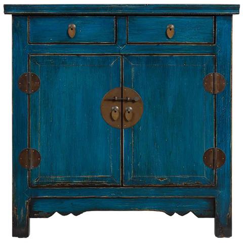 Mobile Da Ingresso In Legno Blu 88x40x87h Cm - Foto 2