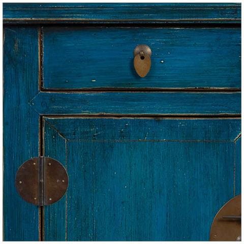 Mobile Da Ingresso In Legno Blu 88x40x87h Cm - Foto 8