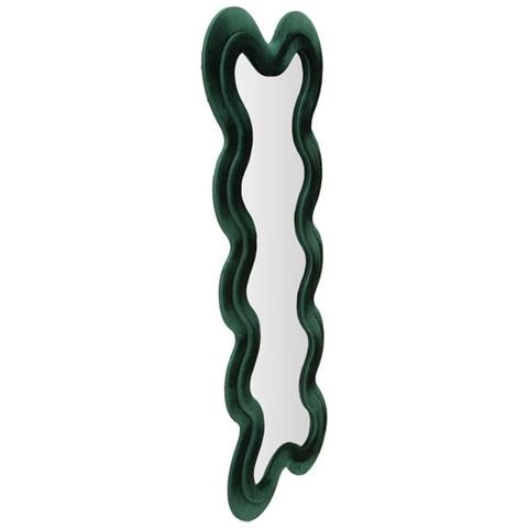 Specchio Con Cornice Onde 4-verde-mdf-58x4x160 Cm - Foto 2