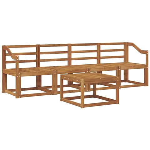 Set di divani da esterno 5 pcs Naturale - Foto 1