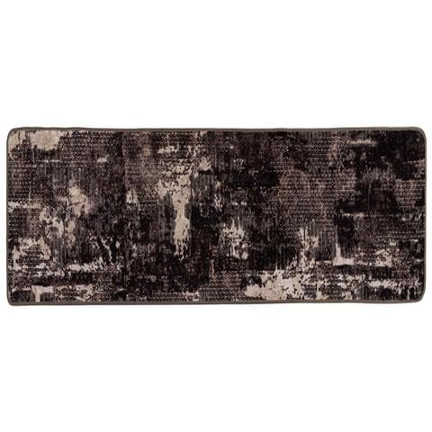 Runner Tappeto MARSA Nero 100 x 250 cm Poliestere e PVC - Foto 1