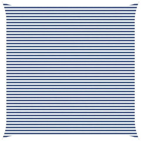 Vela da ombra solare Blu e Bianco 6 x 6 m - Foto 1