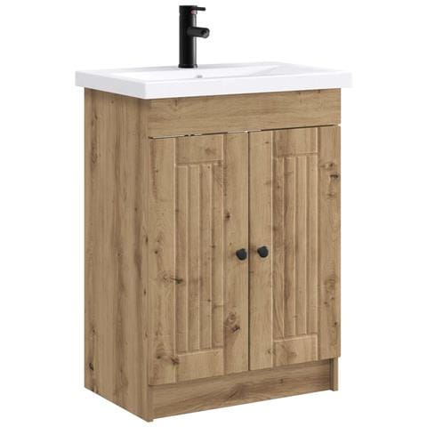 Set di mobili per il bagno Rovere Artigianale 56 x 37,5 x 81 cm - Foto 1