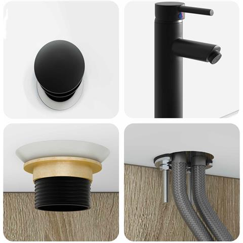 Set di mobili per il bagno 5 pcs Rovere Sonoma - Foto 9