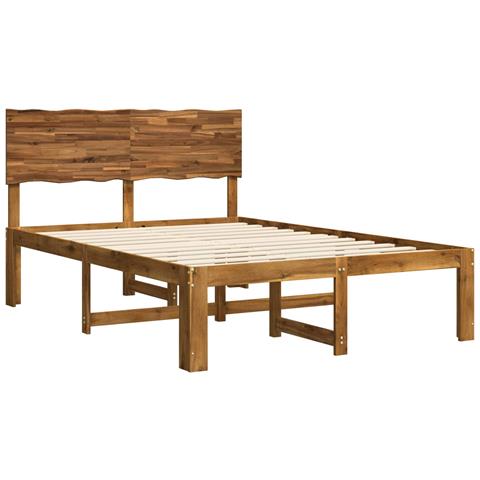Letto matrimoniale con testiera ROSTOCK Naturale 150 x 200 cm - Foto 2