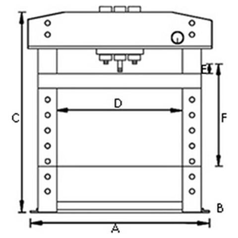 Pressa Idraulica Modello WPP 10 TE - Forza Di Compressione 10 T - Foto 2