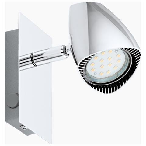 93672 Corbera Faretto 1x3w Gu10-led Acc / plas. Cromo Con Interrut. - Foto 1