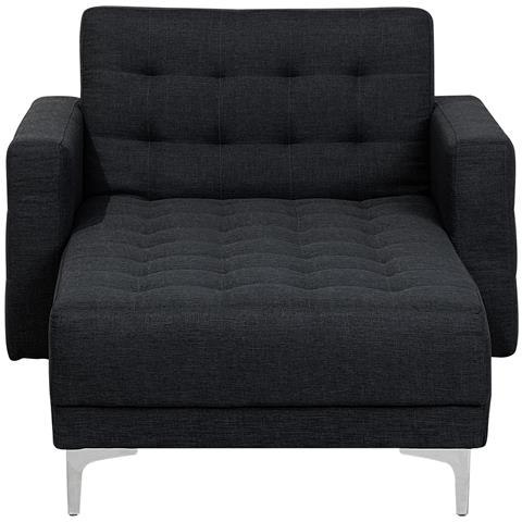 Chaise Longue In Tessuto Grigio Grafite Aberdeen - Foto 17