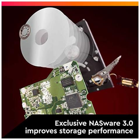 WD Rosso Pro 10TB 3.5"" NAS Hard Disk Interno, 7200 RPM, WD102KFBX - Foto 2