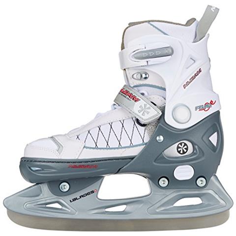 Regolabili Per Pattini Ghiaccio Hockey Su Bambino Bianco (weiß / Silber / Schwarz) 3336 - Foto 2