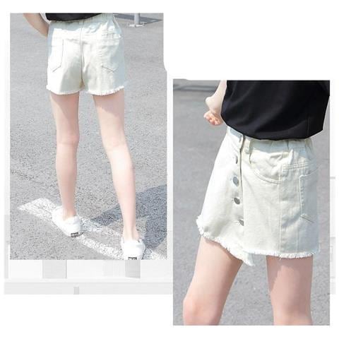 SLOWMOOSE - Gonna Di Jeans Per Ragazze - Pantaloncini Da Adolescente Casual  Alla Moda [ xgg-e / 6] - ePRICE