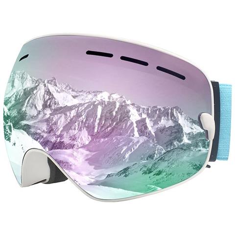 SLOWMOOSE - Occhiali Da Neve Con Lenti Intercambiabili Premium [ c15 Bianco  Viola] - ePRICE