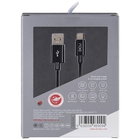 Cavo Dcu Usb Type-c Nero - Foto 4