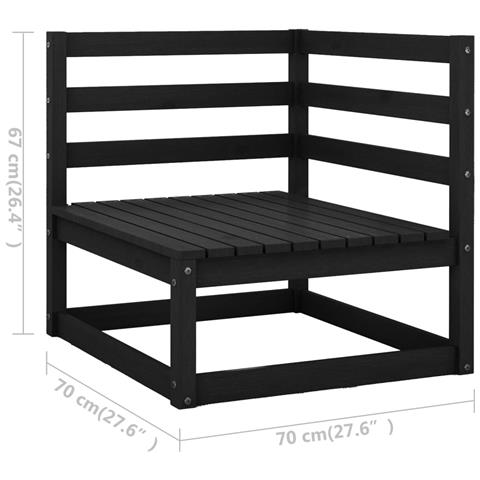 Set Divani Da Giardino 6 Pz Con Cuscini Legno Massello Di Pino - Foto 2