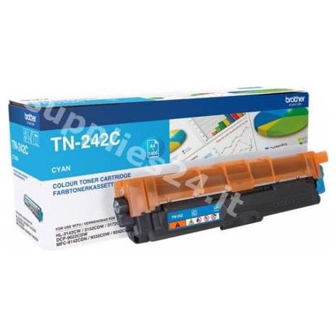 TN-242C, Toner, Ciano, Laser, , HL-3142CW, HL-3152CDW, HL-3172CDW, DCP-9022CDW, MFC-9142CDN, MFC-9332CDW, MFC-9342CDW, ISO / IEC 19798 - Foto 1